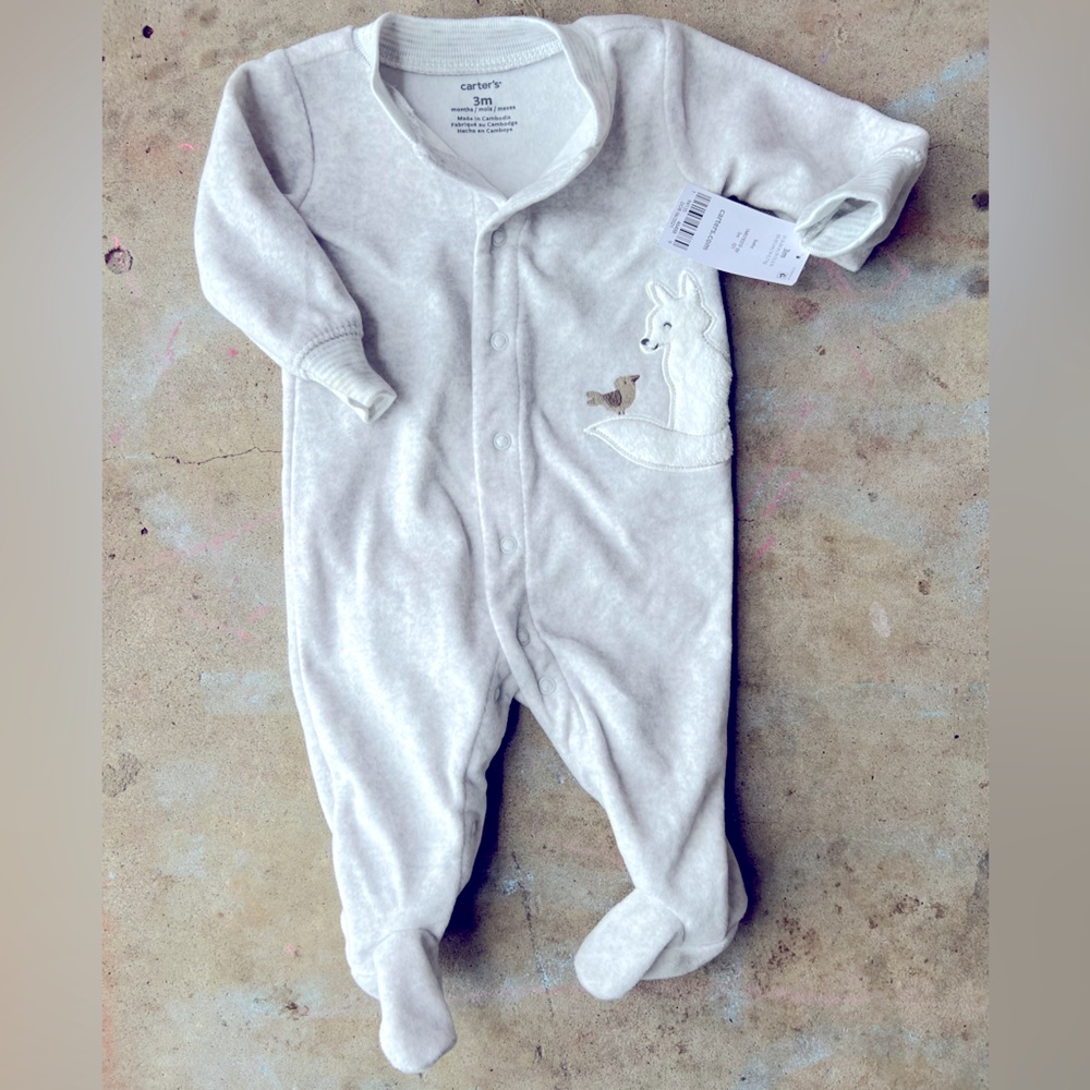Carters Snow fox pajamas/PJs